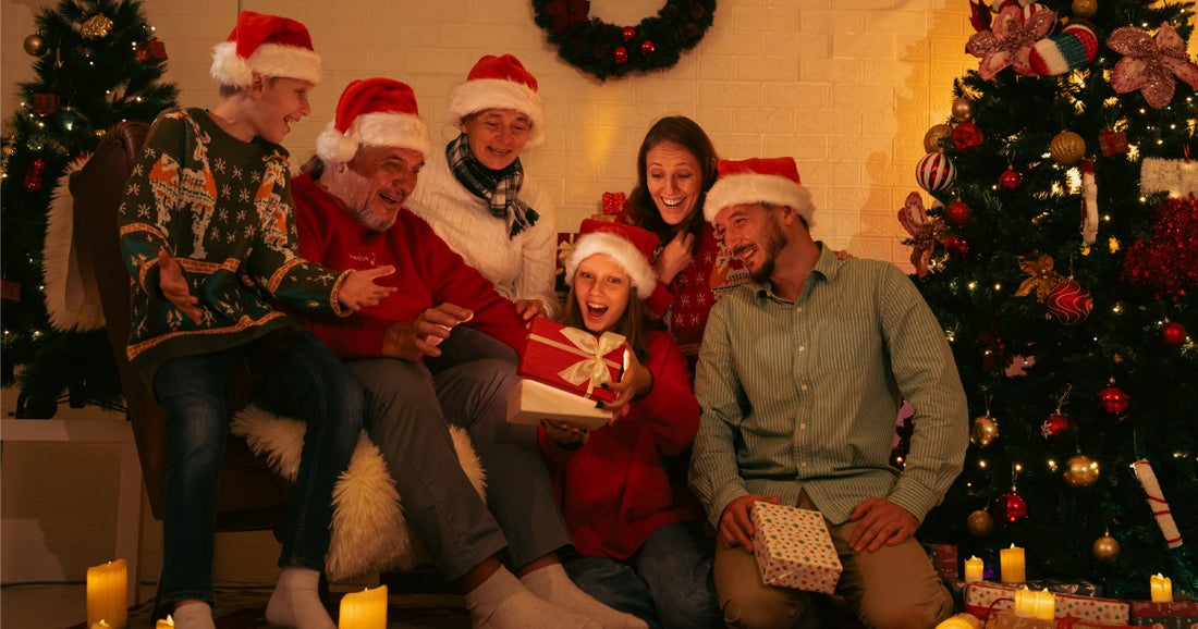 Merry Christmas celebration happy family
