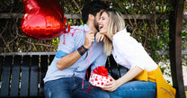 Valentine's Day Couple Outside