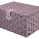 Grey Paper Rope Hamper Basket 40x30x19cm