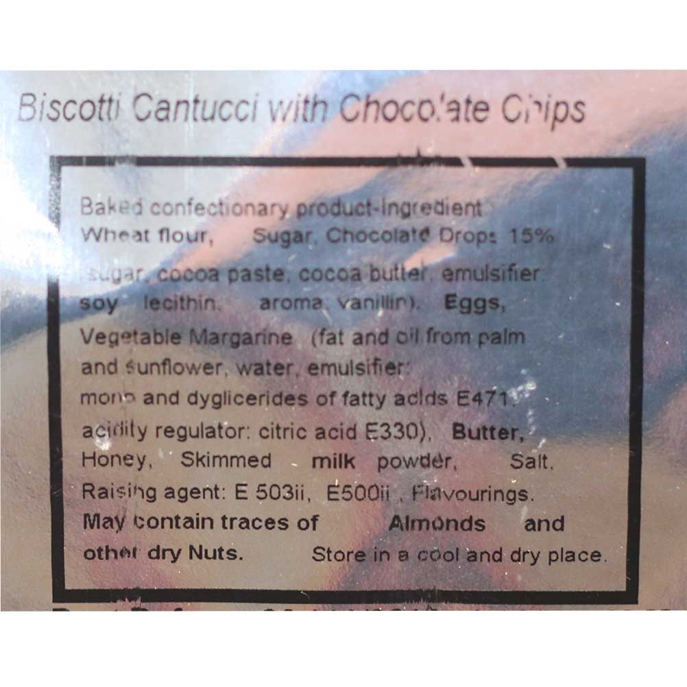 Snowflake Biscotti Cantucci with Choc Chips, 125g