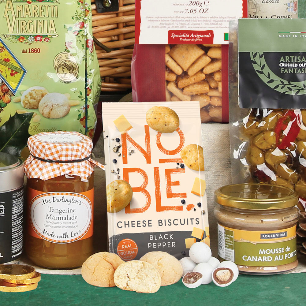 Christmas Elegance Hamper in Wicker Basket Component 2