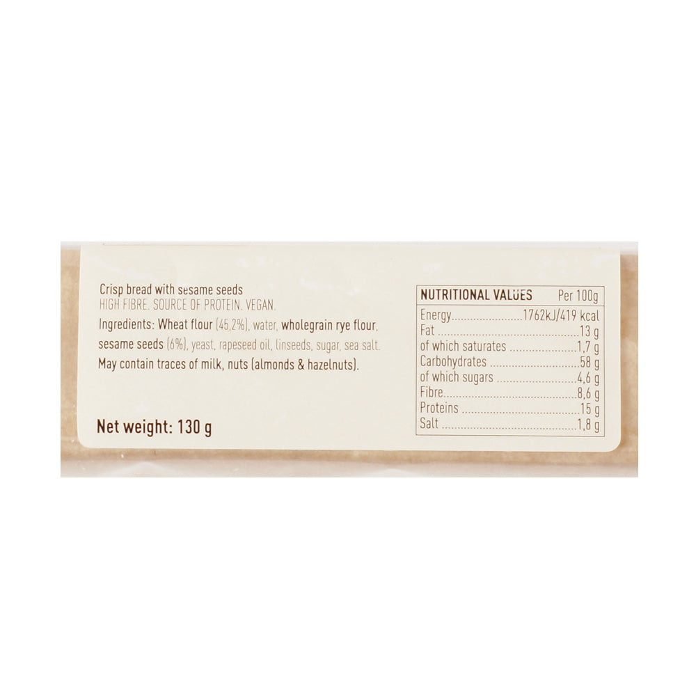 Wheat Crispbread with Sesame Seeds, Danvita 130g