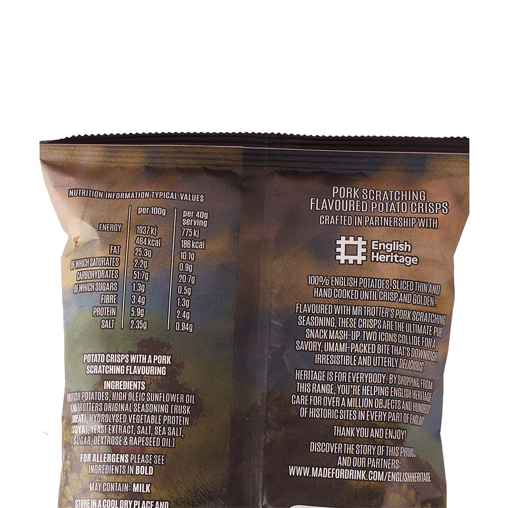 Pork Scratching Flavoured Crisps, Mr Trotter 40g