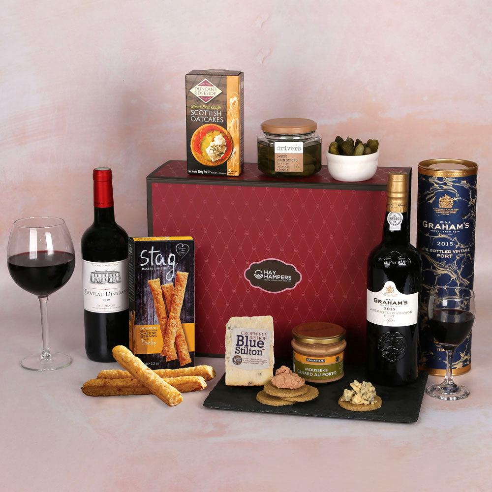 Port, Claret, Stilton and Pate Hamper