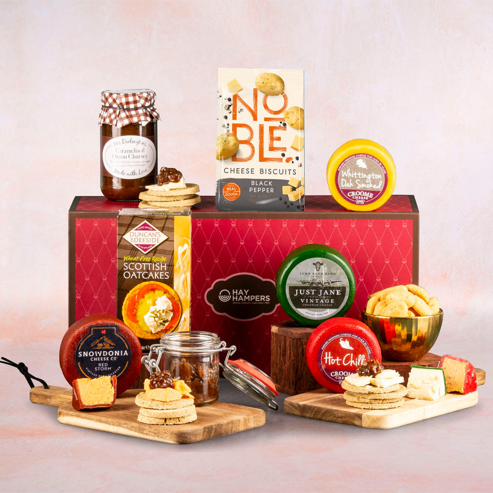 Truckle Quadruple Cheese, Chutney & Crackers Gift