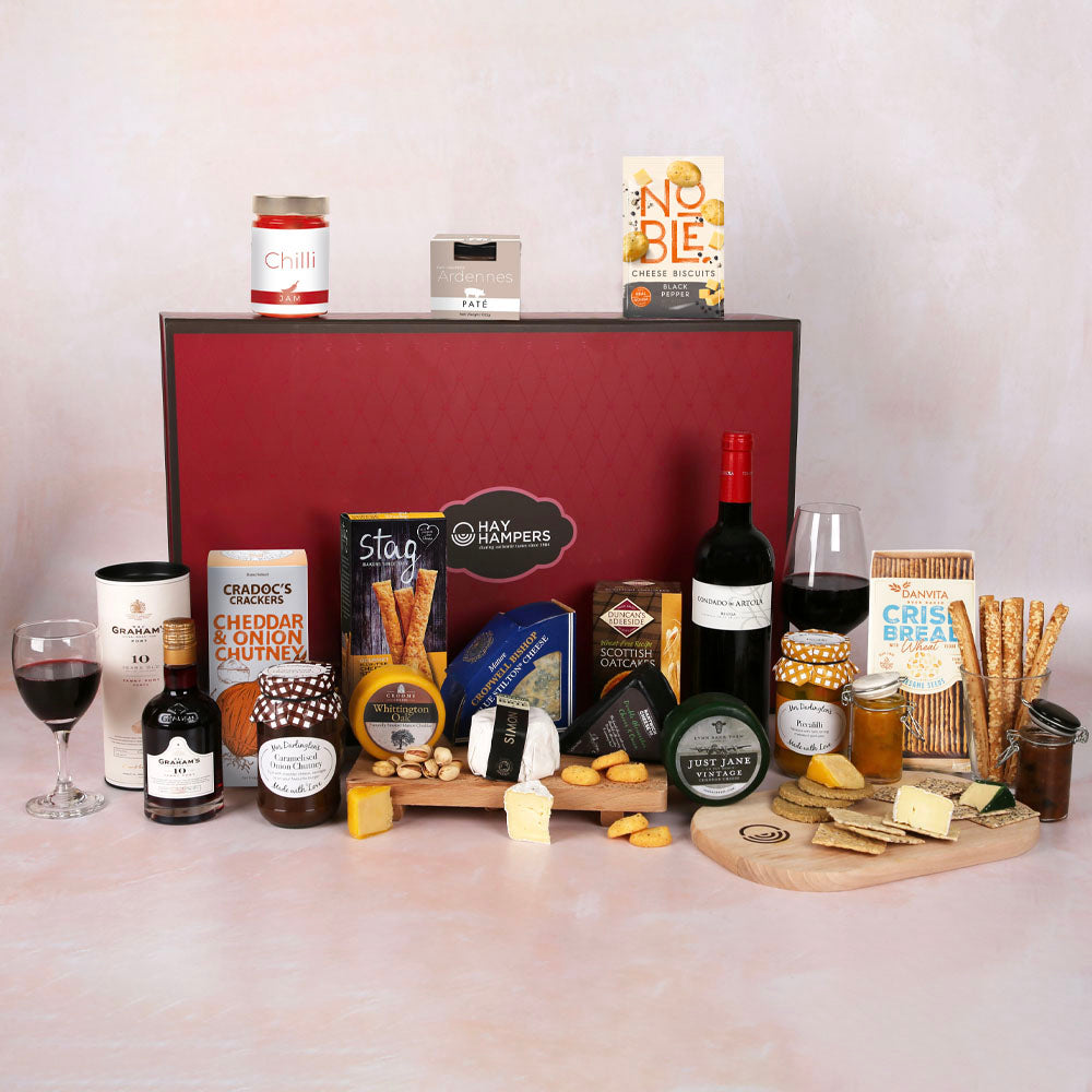 Ultimate British Cheese & Wine Board Hamper