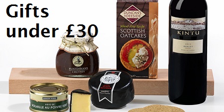 Great value gifts under£30, christmas hampers offers