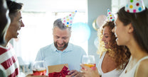Man with Birthday gift
