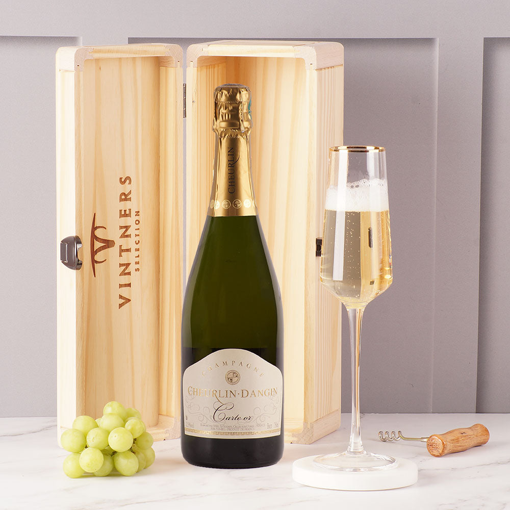 Cheurlin Dangin Champagne Gift in Wood Box