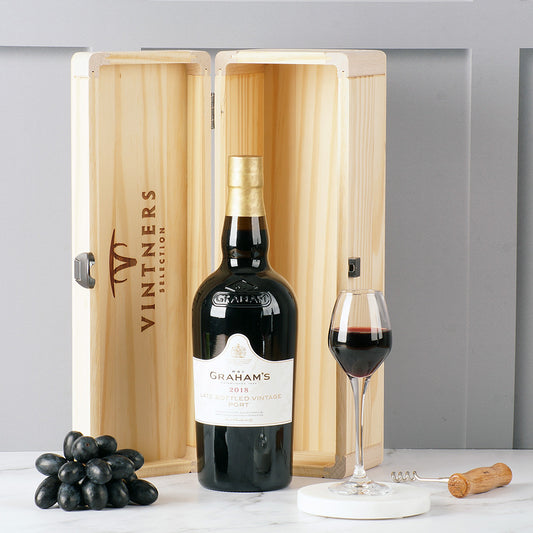 Graham's Late Bottled Vintage Port in Wood Box