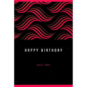 Label - Happy Birthday (BLACK) - Rioja