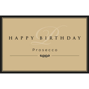 Label - Happy Birthday Prosecco
