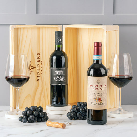 Connoisseurs Contemporary Reds Pair in Wood