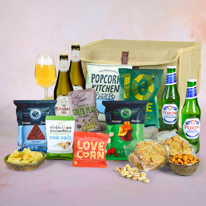 Beer Box - Lager & Nibbles Gift Hamper