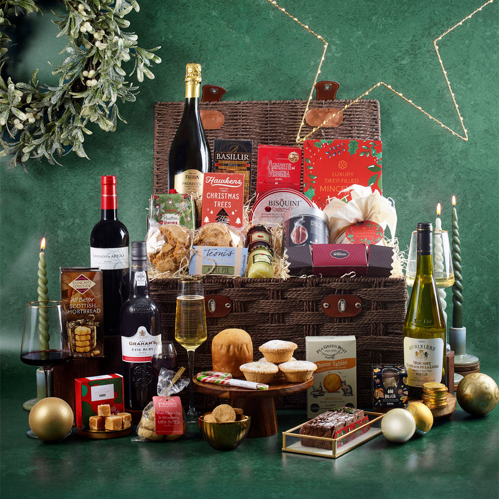 The Very Merry Christmas Hamper Basket 1