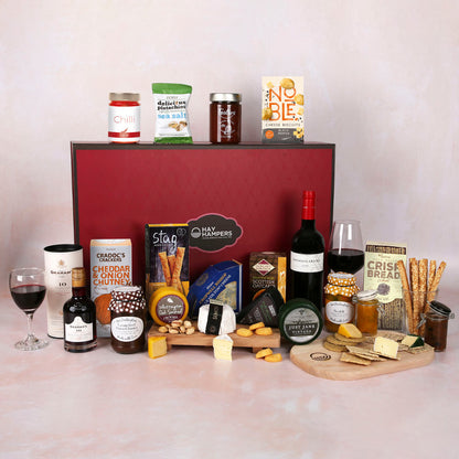 Ultimate British Cheese & Wine Board Hamper