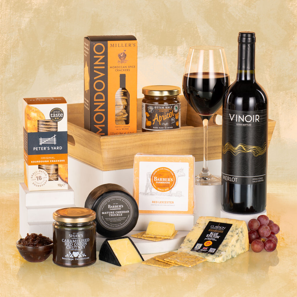 Cheese & Wine Tray Hamper