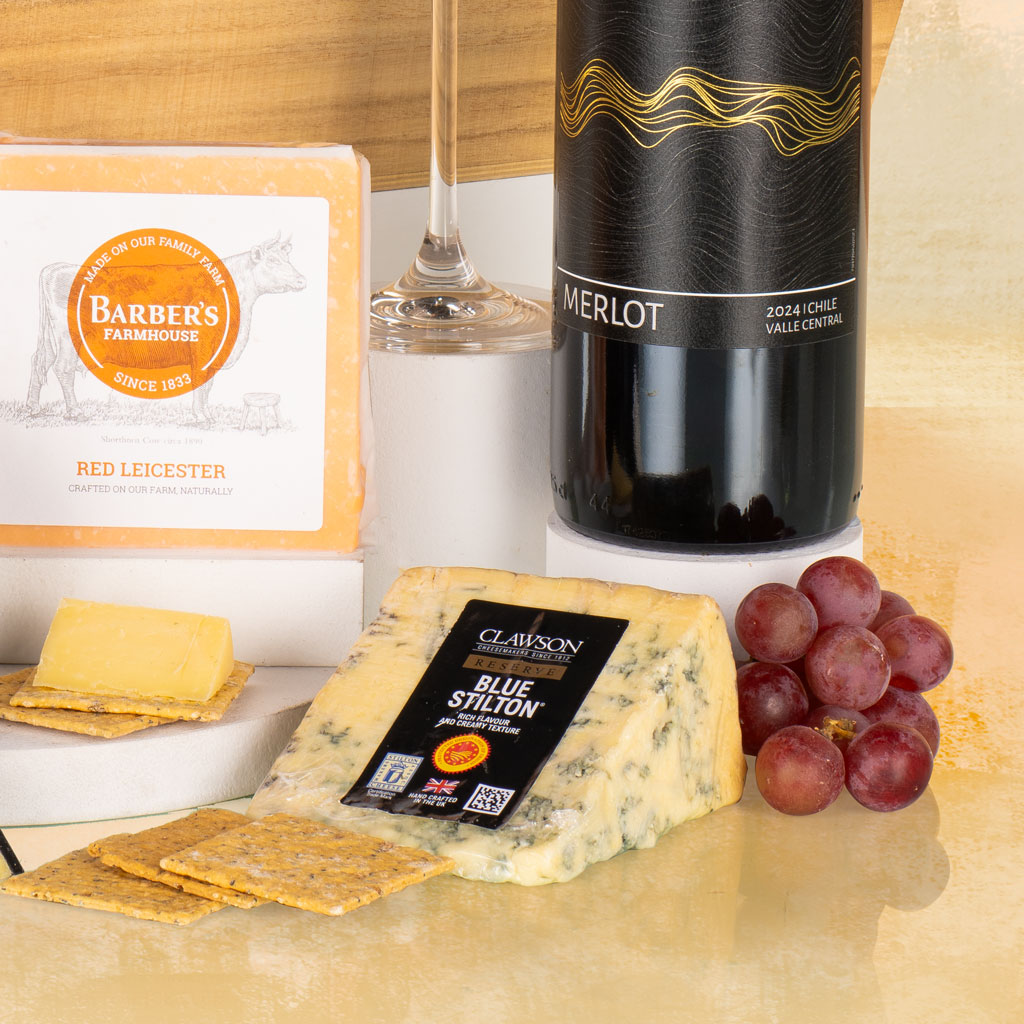 Cheese & Wine Tray Hamper