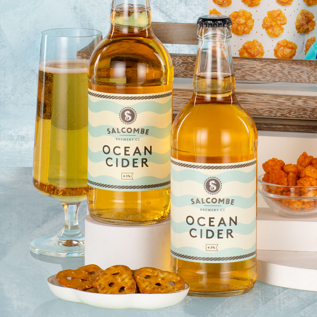 Cider & Snacks Wooden Crate