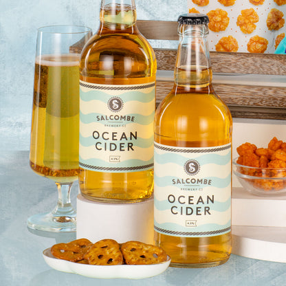 Cider & Snacks Wooden Crate