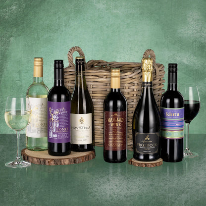 Six Wines Gift Basket