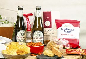 beer and savoury hampers for him