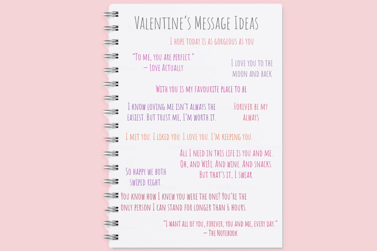 Valentines message ideas