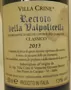 Recioto della Valpolicella DOCG, Villa Crine 2013