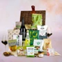 Sharing Favourites with Wine in Hamper Basket