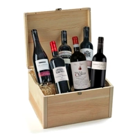 Berry Six Bottle Selection in Wood Case