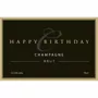 Label - Happy Birthday Champagne