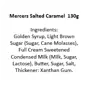 Salted Caramel Sauce, Mercer, 130g