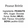 Traditional Caramel Peanut Brittle, John Bull 100g