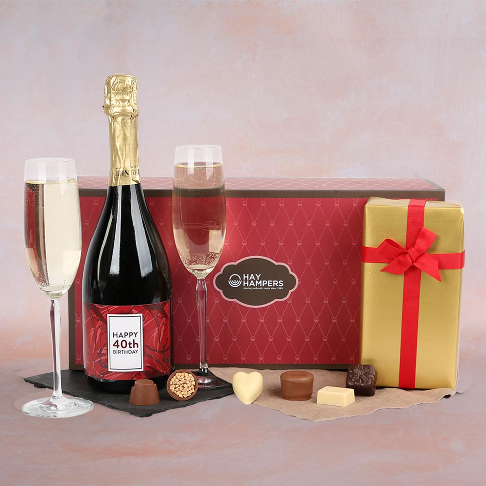 40th prosecco glass discount